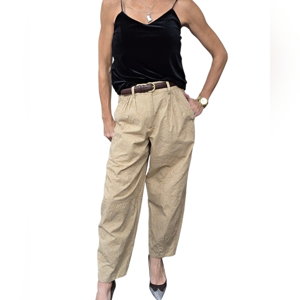 House of Harlow 1960 Cotton High Waist Tapered Pants XS